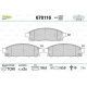 BALATA FREN ON-(MITSUBISHI  L200 CR 2.5 DI-D 06->>    L200 SU 2.4 DI-D 15->>   FIAT   FULLBACK 16-> 